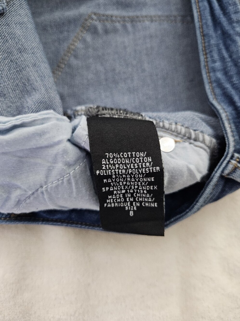 1822 Denim Adrianna Skinny Jeans Size 8 Medium Wash Stretch - Picture 9 of 12